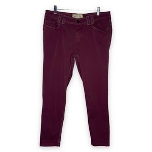 Aventura Women's Size 12 Straight Leg Pant Organic Cotton Purple Pockets Hiking